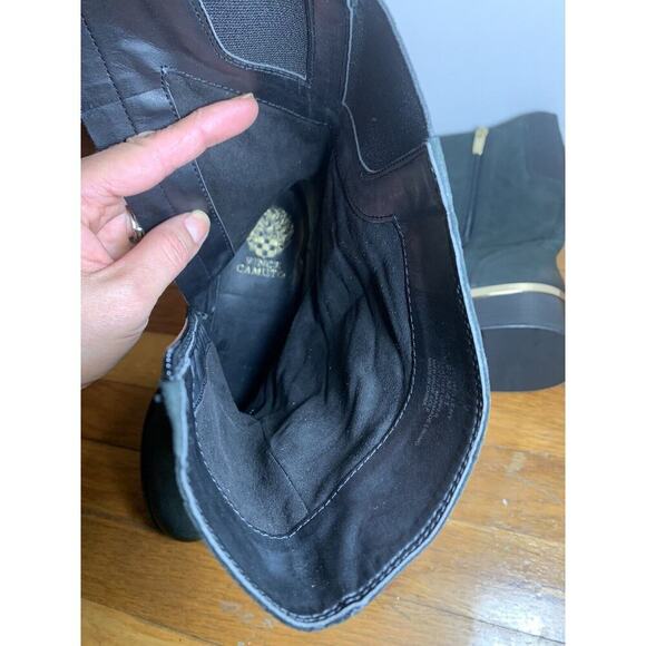 Vince Camuto Mid Boots Black 9 1/2 Old Money Parisian Princess - Picture 9 of 9